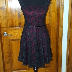 Black Lace Cocktail Dress by Love Reign